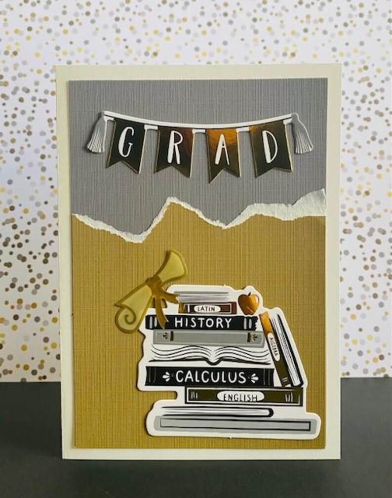GRADUATION-CONGRATS L Embellished With Cap / Diploma L Handmade ...