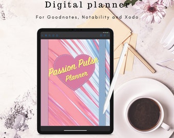 Digital Planner, Passion Pulse Planner, Goodnotes planner, ipad planner, daily digital planner & journal, gratitude journal, undated planner