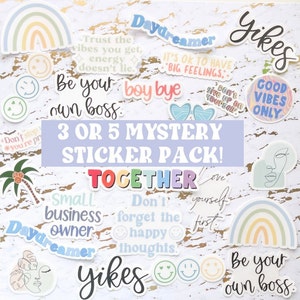 3 or 5 Mystery Sticker Pack