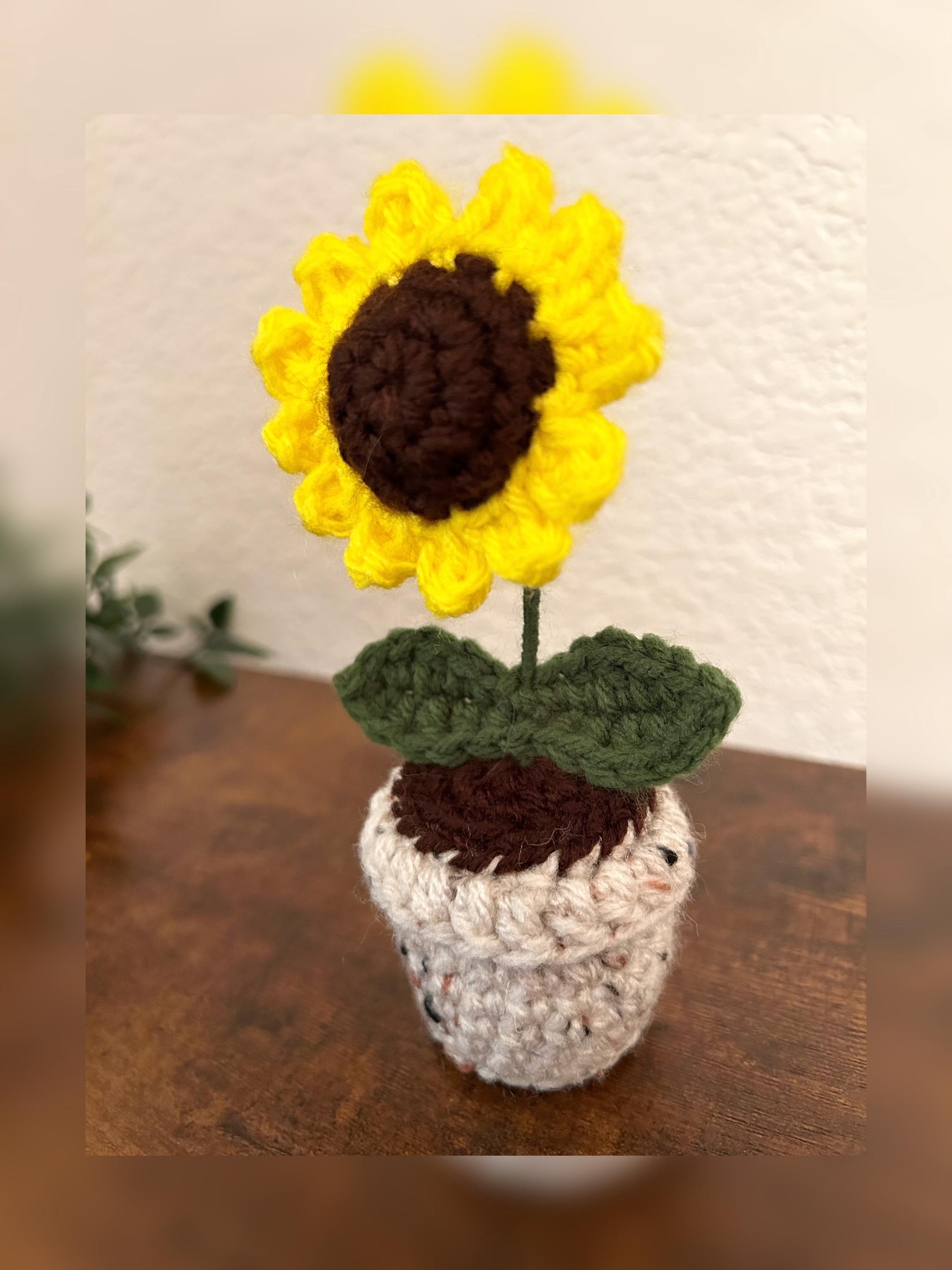 かぎ針編みの鉢植えひまわり/ギフトのアイデア - Etsy 日本