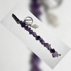 Amethist armband helper / pinpas clip