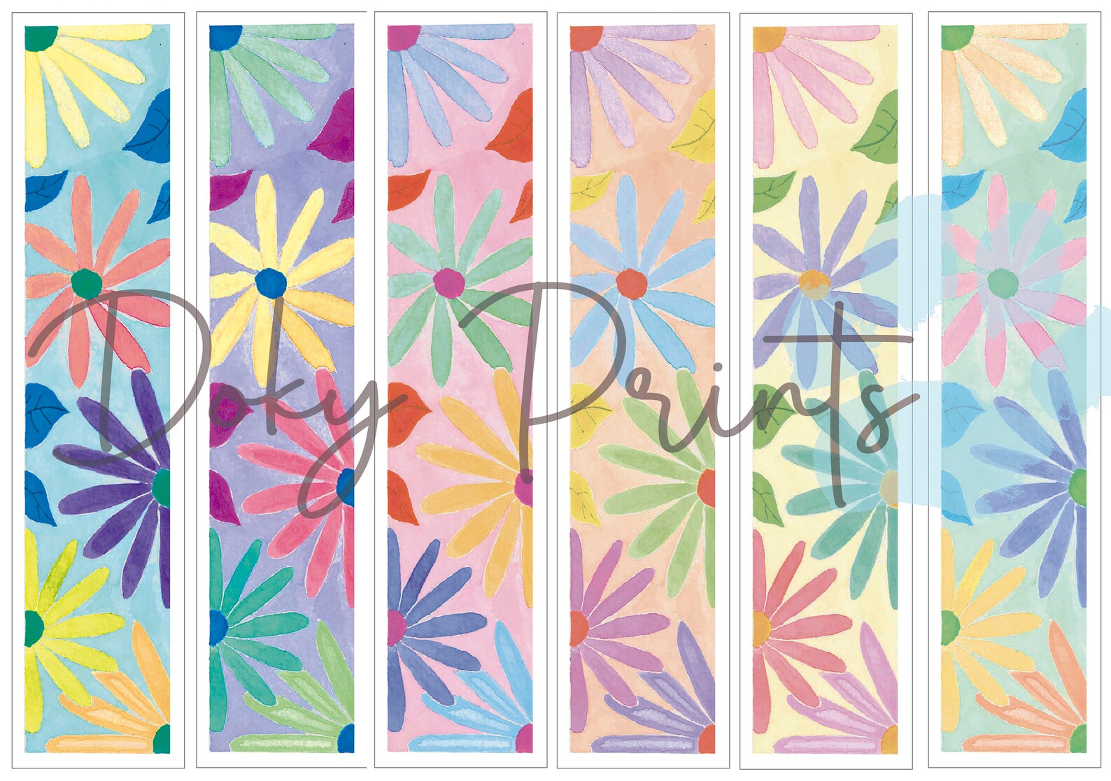 Floral Bookmarks Art Printable Bookmarks Beautiful Bookmarks Etsy