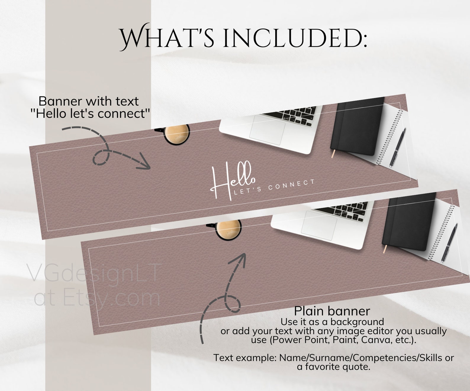 Professional Linkedin Banner Business, Office Background With Phrase ...