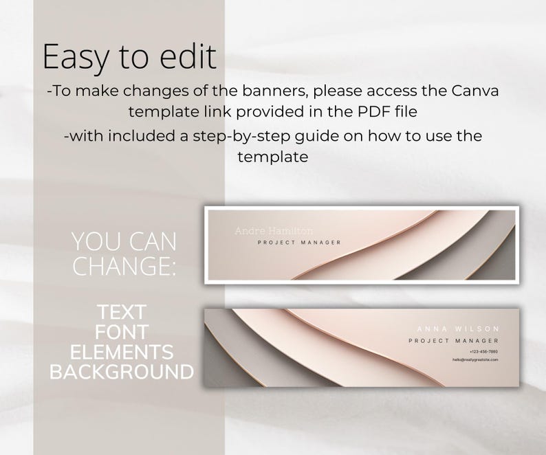 Linkedin Banner Canva Template | Editable Professional Linkedin Cover ...