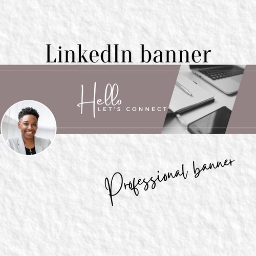 Minimalist Professional Linkedin Banner for Your Personal - Etsy Singapore