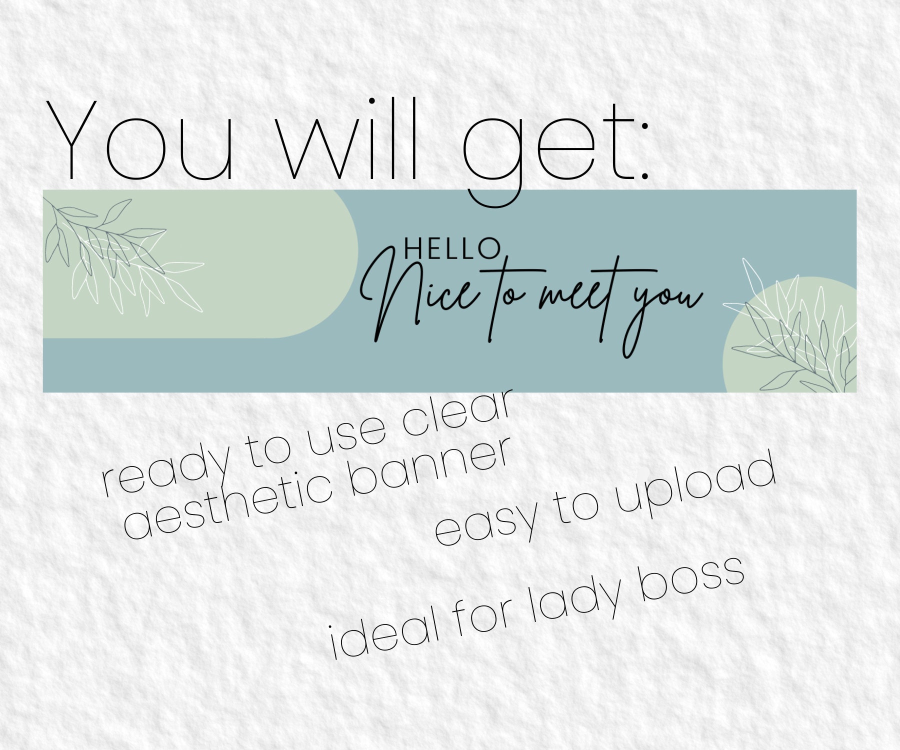 Light Green Floral Linkedin Banner for Your Personal Branding on