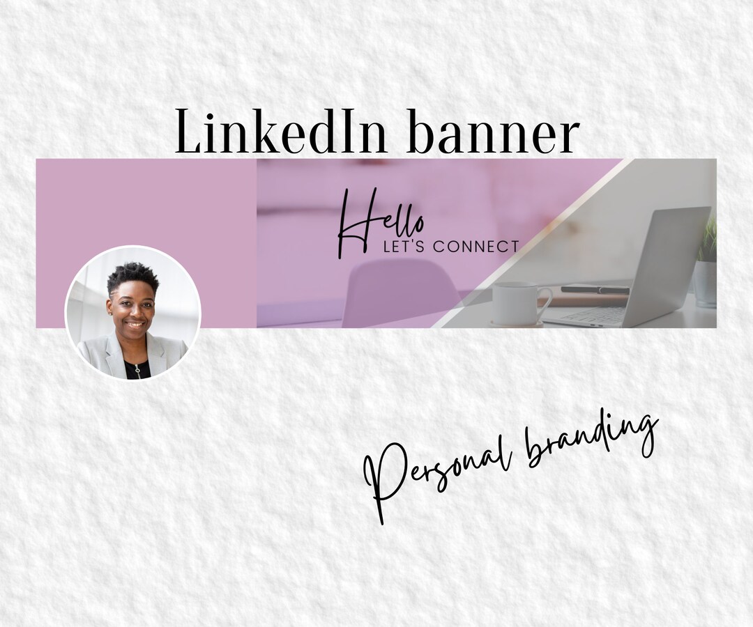 Linkedin Banner Purple for Your Personal Branding on Linkedin - Etsy