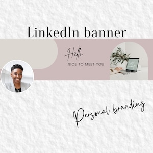 Aesthetic Linkedin Banner for Your Personal Branding on - Etsy