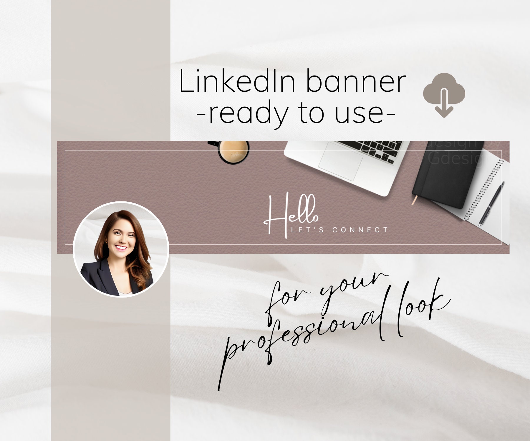 Professional Linkedin Banner Business, Office Background With Phrase ...
