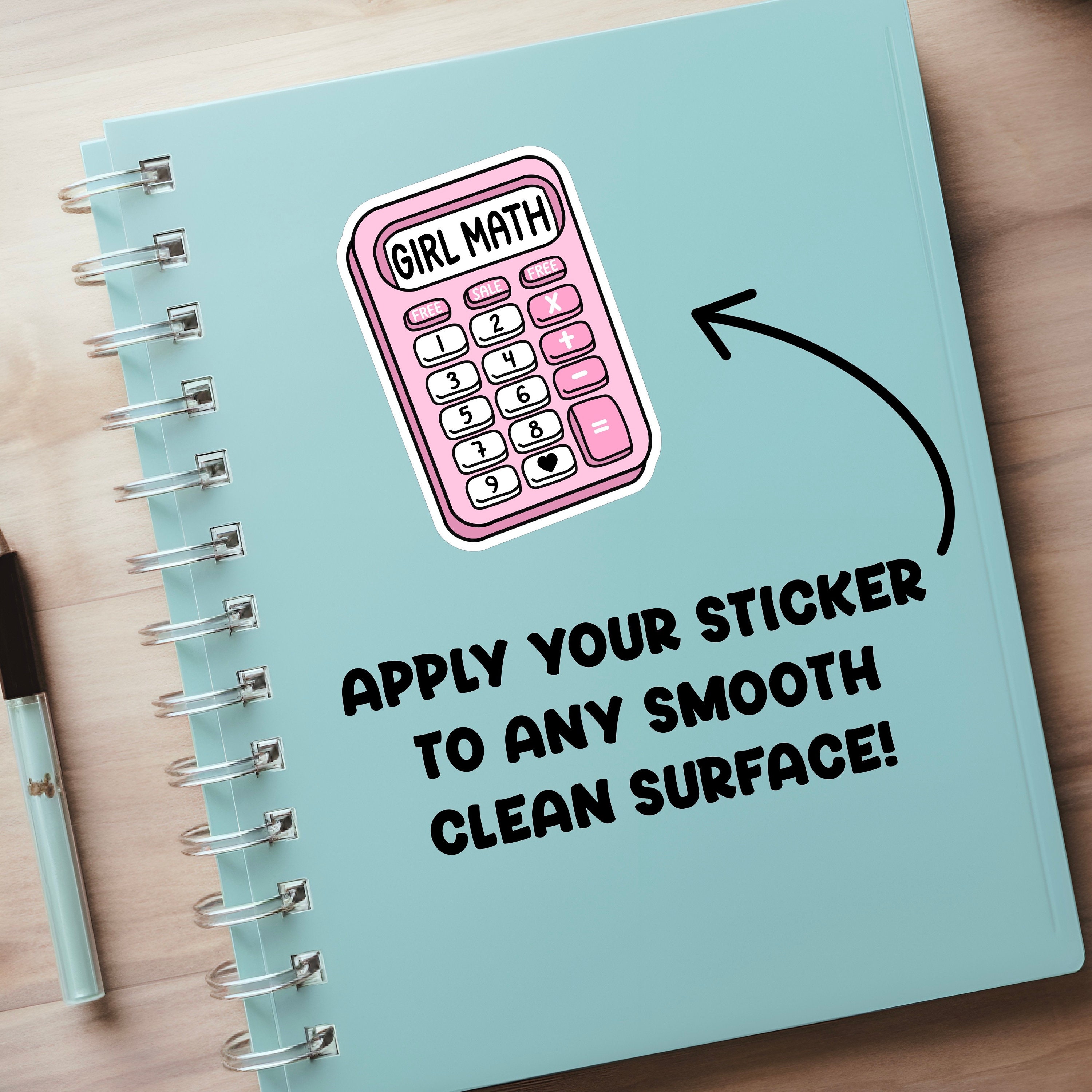 Girl Math Sticker, Waterproof Sticker, Basically Free, Gift for Her ...