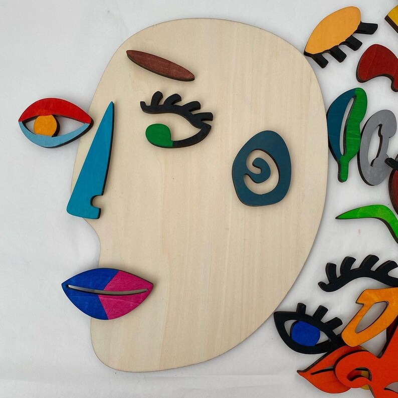 Picasso Facial Puzzle Game Art Imagination Roll a Dice and Etsy