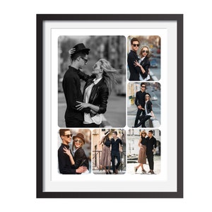 16x20 Photo Collage Template: Rounded Corners, Storyboard (Photoshop, PSD)