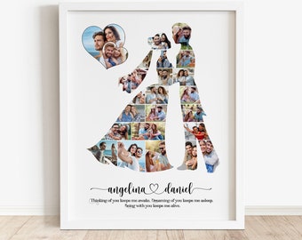 Personalisierte Paare Fotocollage, Jubiläumsgeschenk (Digitale Datei)