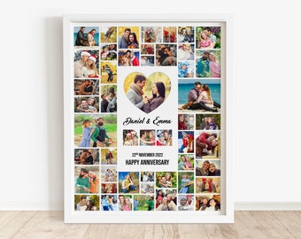 Personalized Anniversary Photo Collage Gift (Digital Download)
