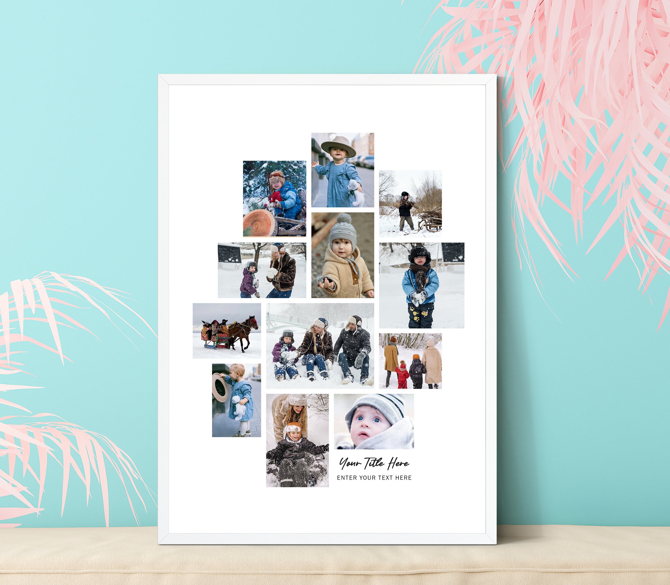 Photo Collage Template in 18x24 Photoshop | Etsy India