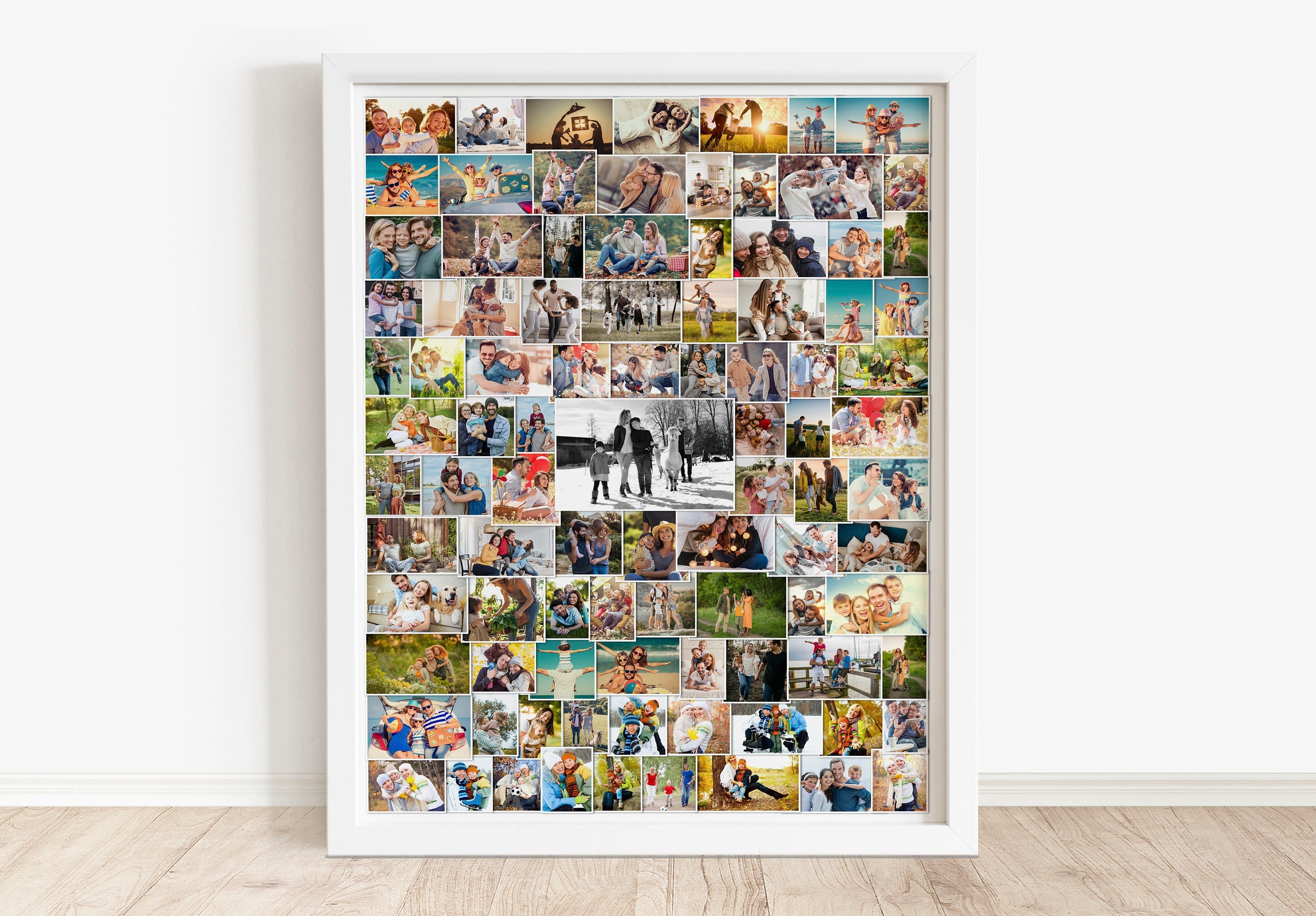 Photo Collage Template in 18x24, Photoshop Template, Family Photo Collage,  Wall Poster Collage, Portfolio, Scrapbook & Storyboard Template -   Israel
