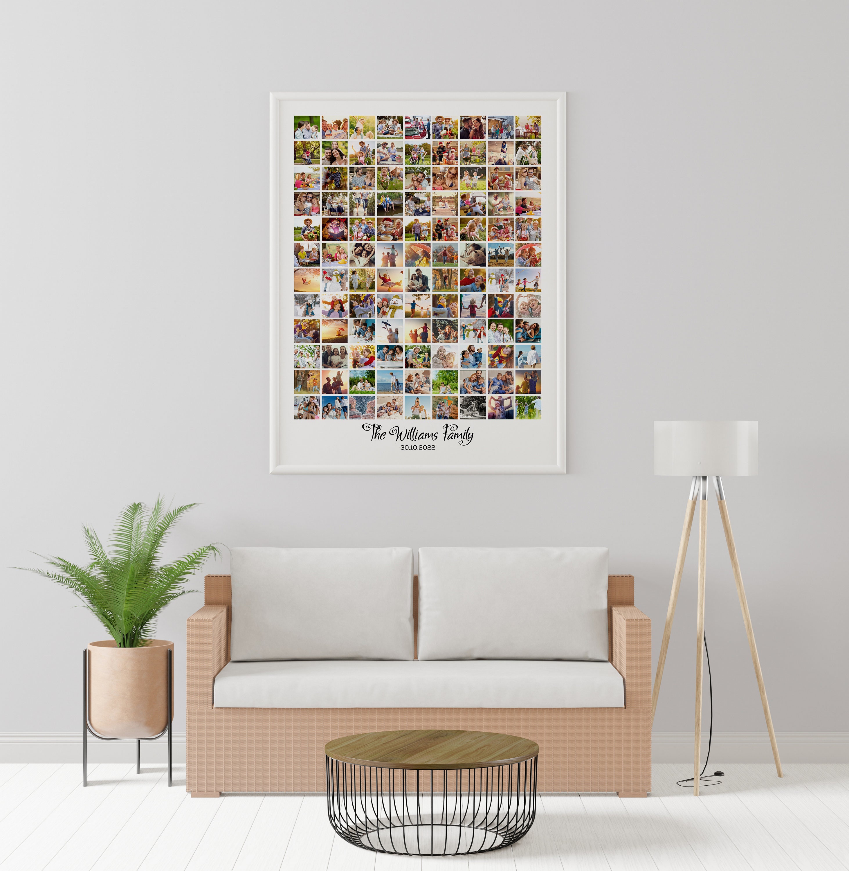 Custom Family Photo Collage: Personalized Keepsake - Etsy
