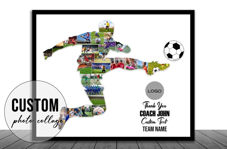 Personalized Soccer Football Team Photo Collage Gift for Etsy