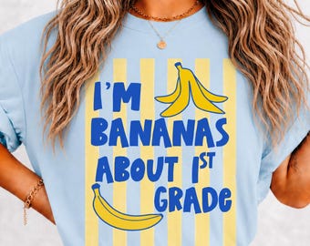 Camiseta Comfort Colors para maestra de primer grado, Camiseta "Me encanta el primer grado", El primer grado es una locura, Camiseta de regreso a clases, Camiseta del equipo de primer grado