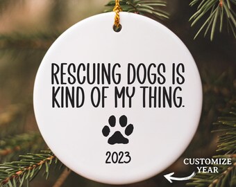 Dog Rescue Ornament, Dog Ornament, Rescue Dog Mom, Foster Dog Mom, Dog Keepsake, Dog Adoption Gift, Rescue Ornament, Dog Rescuer Gift, Funny