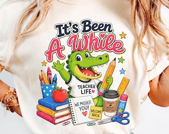 First Day Teacher Shirt, Teacher Crocodile Shirt, Back to School Teacher Shirt, Comfort Colors Elementary Teacher Gift, Funny Teacher Shirt