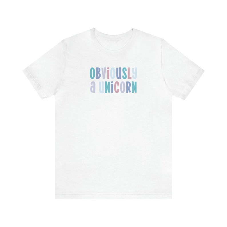 Obviously a Unicorn, Unicorn Shirt Women, Unicorn Lover Gift, Humorous Unicorn, Sassy Unicorn Tee, Easy Halloween Costume, Whimsical Shirt White
