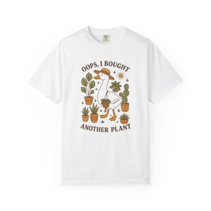 Camiseta para amantes de las plantas, camiseta divertida de plantas, camiseta para mamás de plantas, regalo para jardineros, camiseta de plantas de interior, camiseta de plantas estilo cottagecore, camiseta de ganso, camiseta con humor sobre plantas White