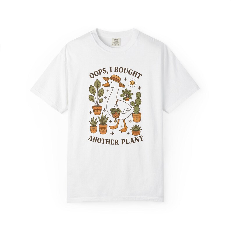 Camiseta para amantes de las plantas, camiseta divertida de plantas, camiseta para mamás de plantas, regalo para jardineros, camiseta de plantas de interior, camiseta de plantas estilo cottagecore, camiseta de ganso, camiseta con humor sobre plantas White