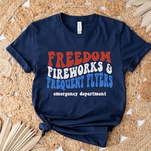 4th of July Emergency Department, Emergency Room Shirt, ER Nurse Shirt, Emergency Medicine, Independence Day Emergency Nurse Tee, ER Doctor