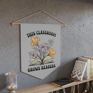 Elementary Classroom Pennant, Classroom Banner, Classroom Wall Decorations, Classroom Door Sign, Reading Teacher Decor, Boho Classroom Decor Bild 1