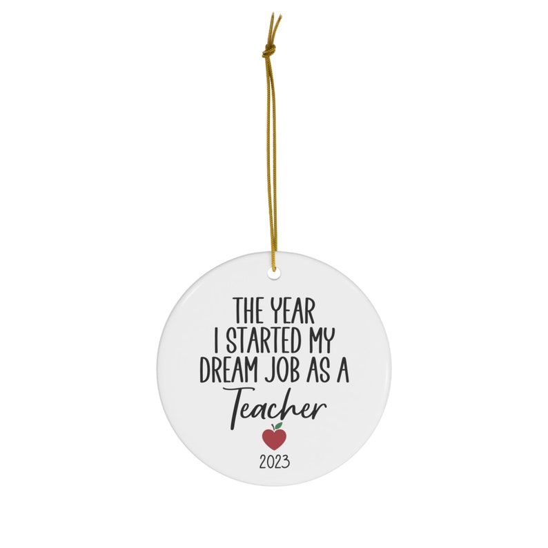 First Year Teacher Ornament, New Teacher Ornament, New Educator Gifts, First Year Teacher Gift, Teacher Christmas Ornament, 1st Year Teacher bild 5