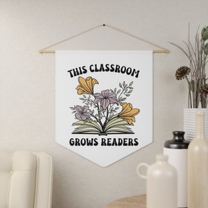 Elementary Classroom Pennant, Classroom Banner, Classroom Wall Decorations, Classroom Tapestry, Reading Teacher Decor, Boho Classroom Decor Bild 4