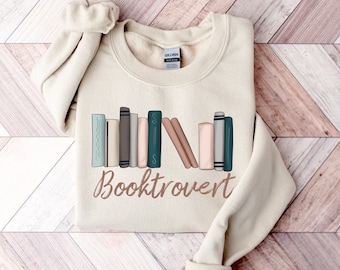Book Lover Sweatshirt, Booktrovert, Bookish Sweatshirt, Book Sweatshirt, Bookish Merch, Reading Sweatshirt, Book Lover, Love Reading, Gifts