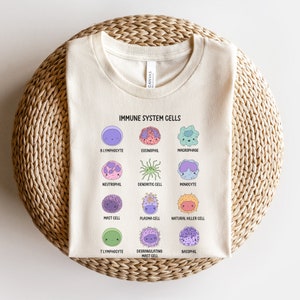 Immune System Cells Shirt, Immunologist Shirt, Immunology, Microbiology Shirt, Allergy Nurse Shirt, Immunology Nurse Shirt, Biologist Gift