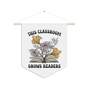 Elementary Classroom Pennant, Classroom Banner, Classroom Wall Decorations, Classroom Tapestry, Reading Teacher Decor, Boho Classroom Decor Bild 2