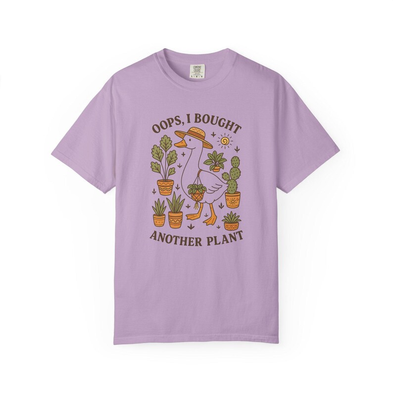 Camiseta para amantes de las plantas, camiseta divertida de plantas, camiseta para mamás de plantas, regalo para jardineros, camiseta de plantas de interior, camiseta de plantas estilo cottagecore, camiseta de ganso, camiseta con humor sobre plantas Orchid