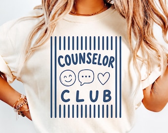 Counselor Club Shirt, Comfort Colors School Counselor Tee, Guidance Counselor Shirt, Back to School Counselor Shirt, School Counselor Gift