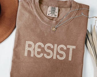 Resist Shirt, Comfort Colors Tee, Resist Shirt, Anti-Trump Merch, Leftist Shirt, Anti-Maga Shirt, FDT Shirt, Hands Off Shirt, Activist Gift