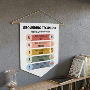 Soulagement de l'anxiété, Capacités d'adaptation, Décor de bureau de conseiller, Décor de bureau de travail social, Décor de bureau de thérapie, Décor de santé mentale, Conseiller scolaire image 2
