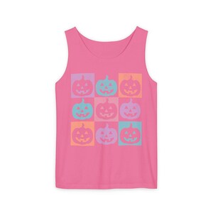 Summerween Tank, Summer Halloween Shirt, Colorful Pumpkin Shirt, Comfort Colors Pumpkin Shirt, Jack O Lantern Shirt, Halloween Beach Shirt Crunchberry