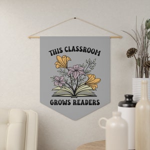 Elementary Classroom Pennant, Classroom Banner, Classroom Wall Decorations, Classroom Door Sign, Reading Teacher Decor, Boho Classroom Decor Bild 2