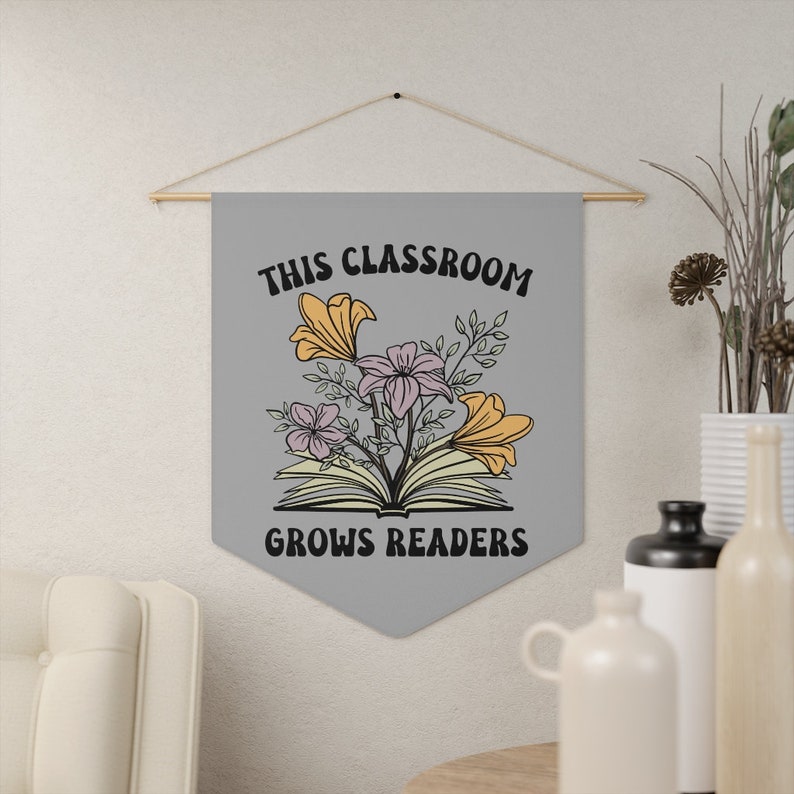 Elementary Classroom Pennant, Classroom Banner, Classroom Wall Decorations, Classroom Door Sign, Reading Teacher Decor, Boho Classroom Decor Bild 2