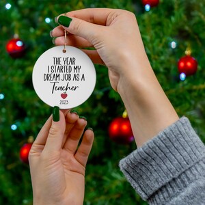 First Year Teacher Ornament, New Teacher Ornament, New Educator Gifts, First Year Teacher Gift, Teacher Christmas Ornament, 1st Year Teacher bild 3