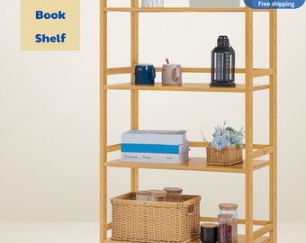 4-Tier Bookcase Bookshelf