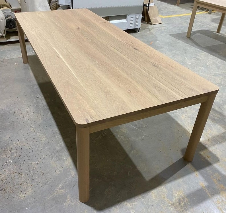 Solid White Oak Dining Table Etsy
