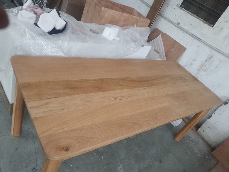 Solid White Oak Dining Table Etsy