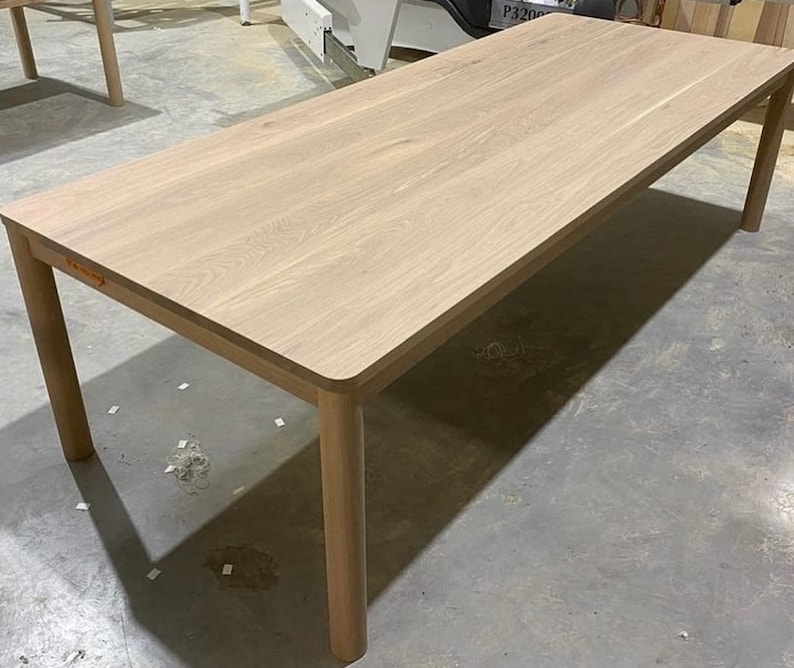 Solid White Oak Dining Table Etsy