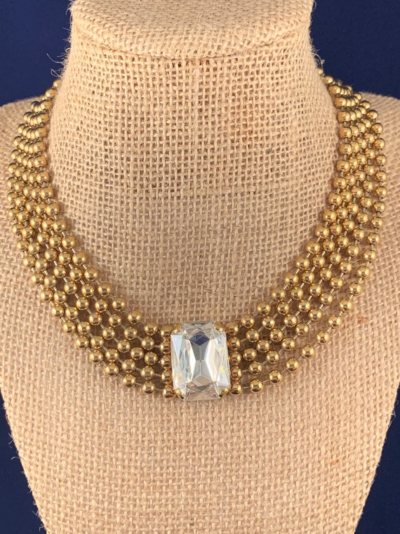 Multi Strand Gold Necklace - #1125 - image 1