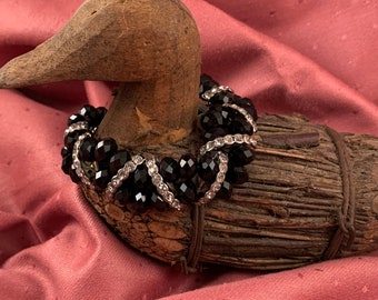 Stretchy Black Onyx Bracelet - #1019