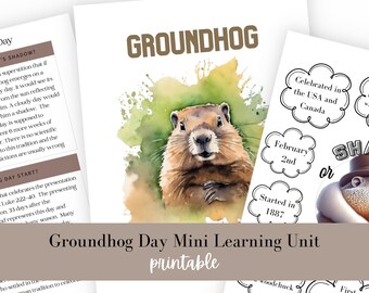 Groundhog Day Mini Learning Unit | Unit Study | Homeschooling | Morning Menu | Charlotte Mason